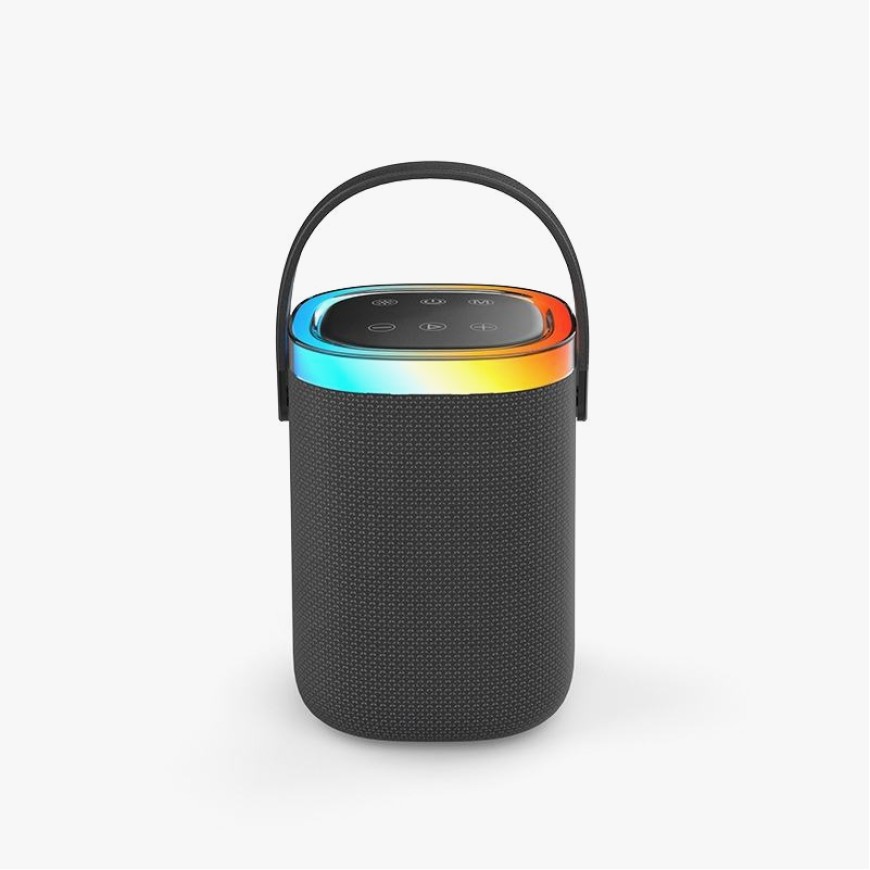 Colorful LED light portable bluetooth home speaker