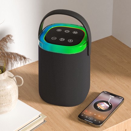 Colorful LED light portable bluetooth home speaker
