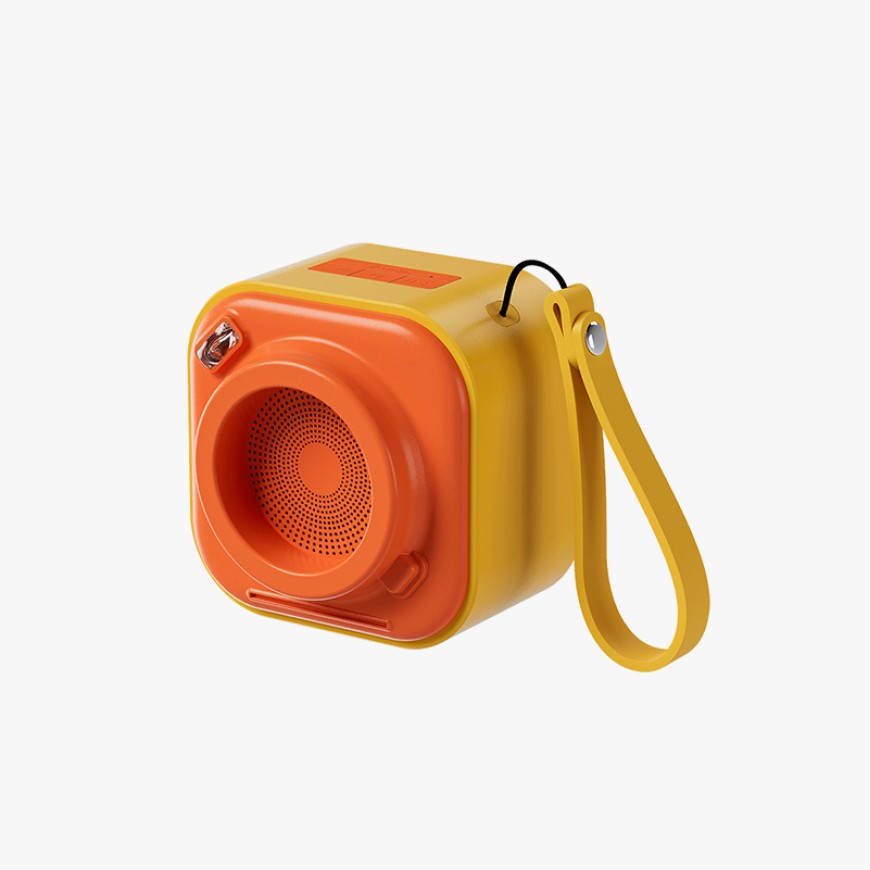 Mini camera-shaped Bluetooth home speaker