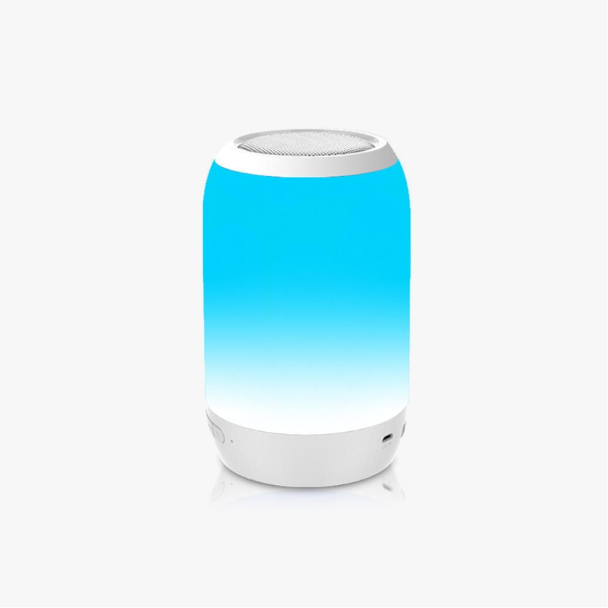 Color LED light stereo bluetooth home speaker