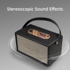 Stereo wireless Bluetooth retro speakers