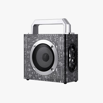 Portable high-fidelity stereo Bluetooth retro speaker