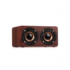 HIFI stereo wood grain retro speakers