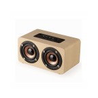 HIFI stereo wood grain retro speakers