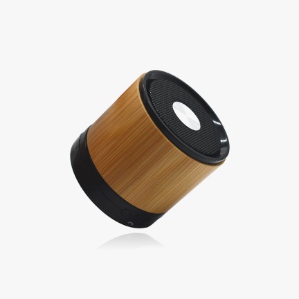 Wooden cylindrical Bluetooth retro speaker