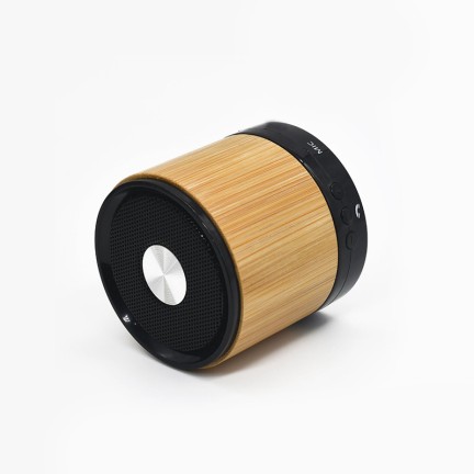 Wooden cylindrical Bluetooth retro speaker