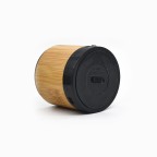 Wooden cylindrical Bluetooth retro speaker