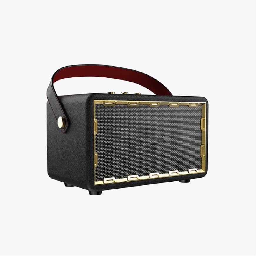 Portable stereo Bluetooth retro speaker