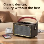 Portable stereo Bluetooth retro speaker
