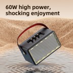 Portable stereo Bluetooth retro speaker