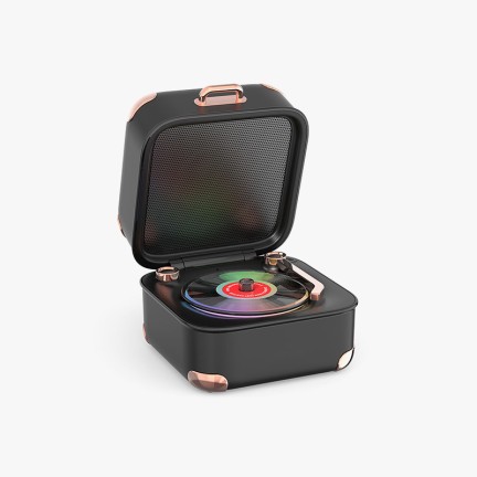 Record player-shaped Bluetooth retro speaker