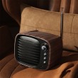 TV-shaped wood-grain Bluetooth retro speaker