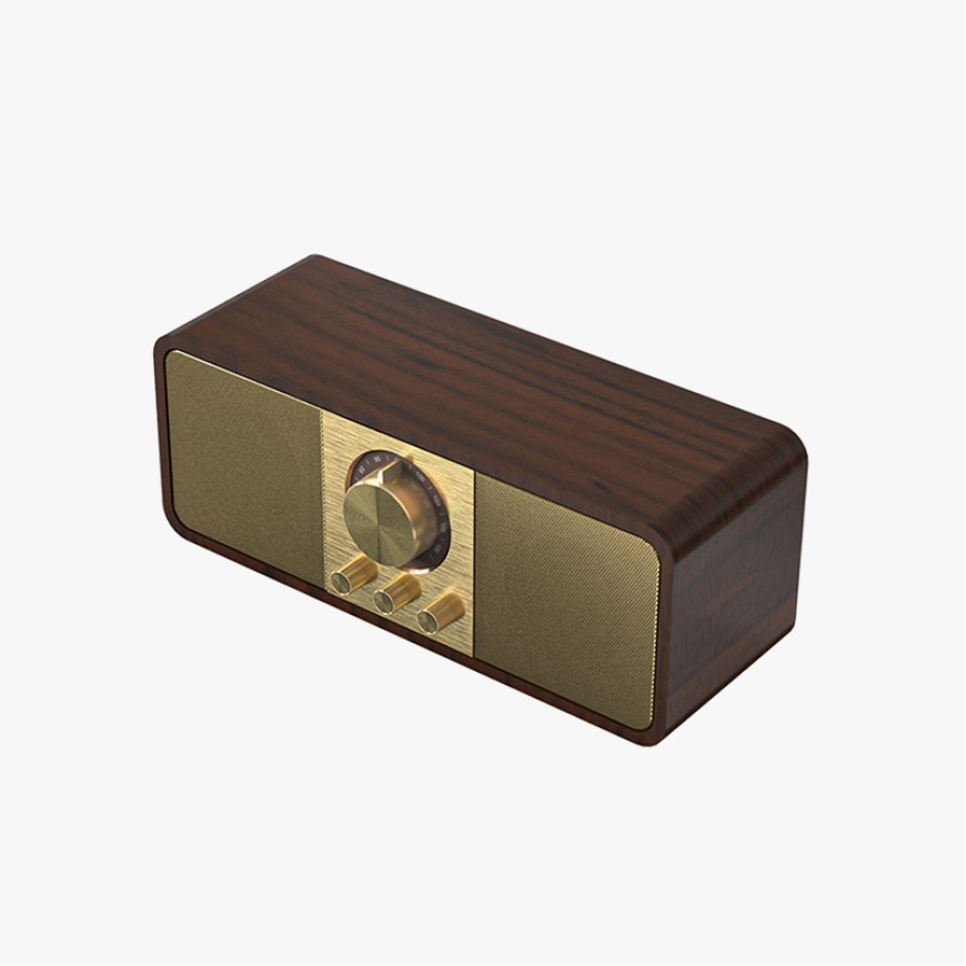 HIFI stereo wireless Bluetooth retro speaker