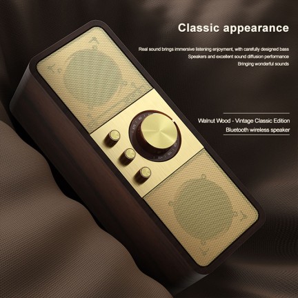HIFI stereo wireless Bluetooth retro speaker