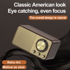 Wood grain texture wireless Bluetooth retro speaker