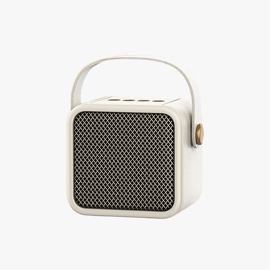 Compact portable stereo Bluetooth retro speaker