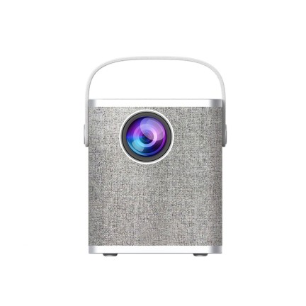 Portable white home smart projector