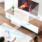 New portable HD mini home smart projector