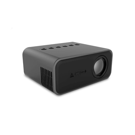 Simple black portable smart projector