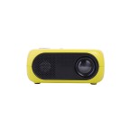 Yellow compact portable home smart projector