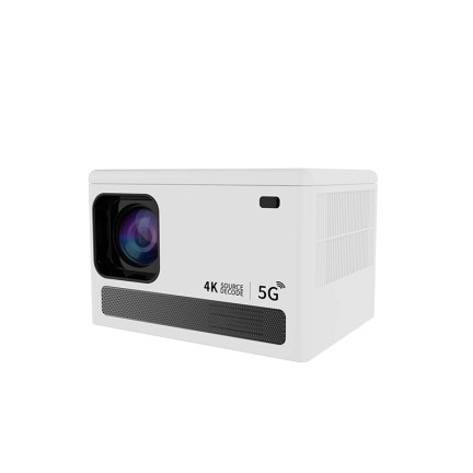 Rectangular four-point keystone correction smart projector
