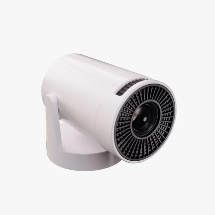 White rotatable and adjustable smart projector