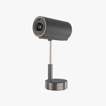 Black rotatable pan-tilt home smart projector