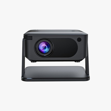 Manual focus smart projector with stand