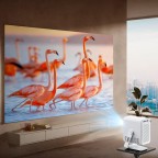 Mini smart short throw projector with stand