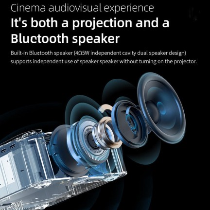 HiFi sound quality low noise smart projector
