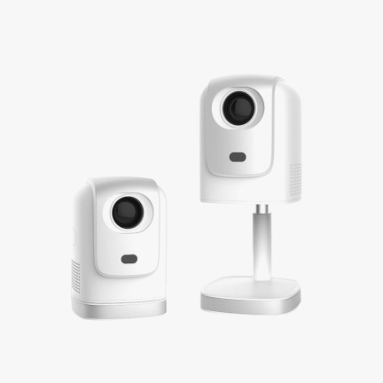 Hidden adjustable stand smart projector