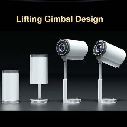 Adjustable height HD smart projector