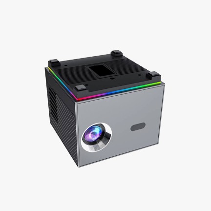 Rectangular electric focus smart projector