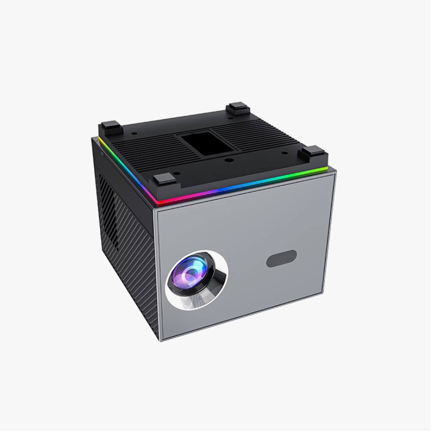 Rectangular electric focus smart projector
