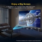 Rectangular electric focus smart projector