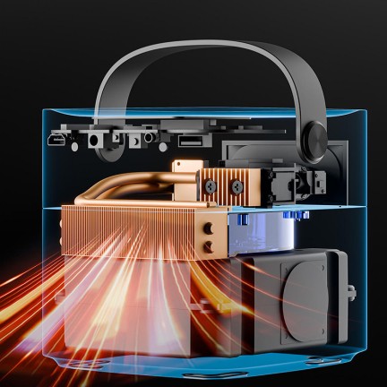 Rechargeable smart short-throw projector