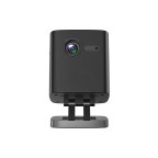 Black rechargeable smart short-throw projector