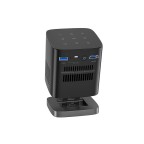 Black rechargeable smart short-throw projector