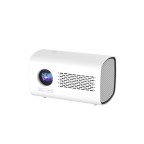 White stereo smart short throw projector
